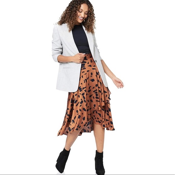 Cooper St Wrap Skirt Wild Cat Print - Picture 3 of 10